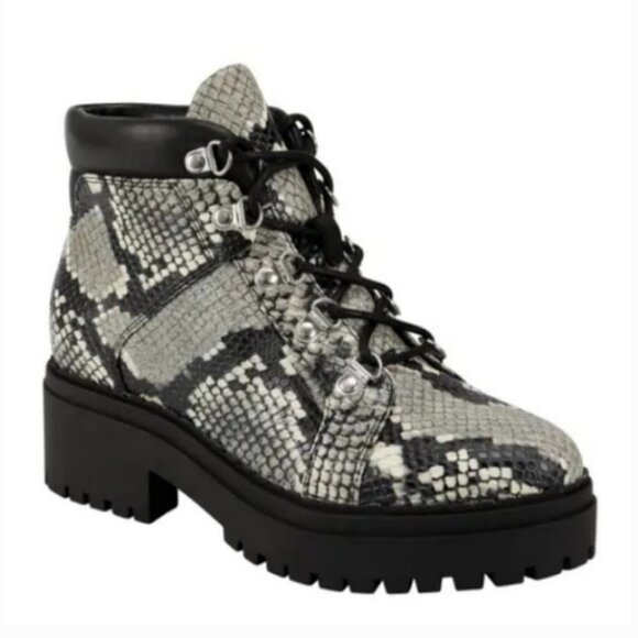 Marc Fisher Nula Grey Multi Snakeskin Boot - Picture 1 of 12